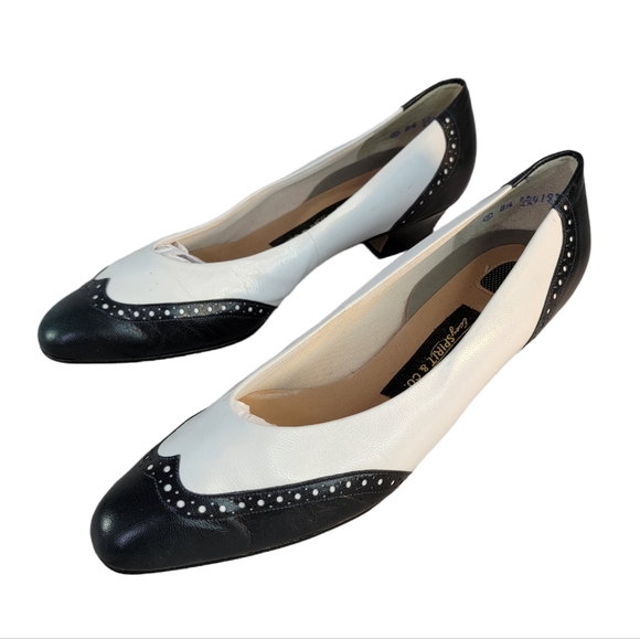 Easy Spirit Wingtip Kitten Vintage Made in USA Heels 193867 Women's Size 8 1/4 - Picture 3 of 14